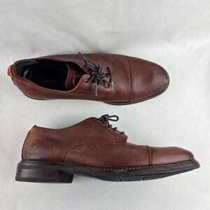 Cole Haan Mens 8M Brown Modern Essentials Leather Cap Toe Oxford Dress Shoes
